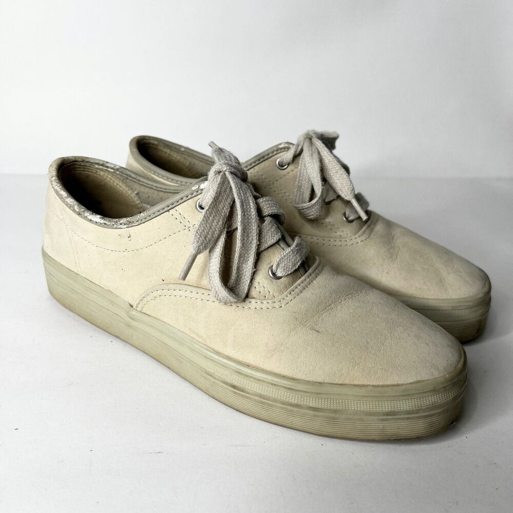 Naturalizer Sneaker Lace Up Ivory Casual Women's Size 7.5